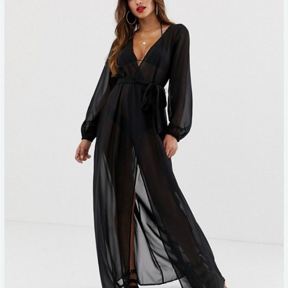 Victoria's Secret Black Sheer Dress